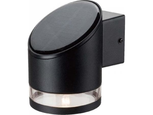V-TAC VT-1138 10384 Solar vägglampa 1 W varmvit svart