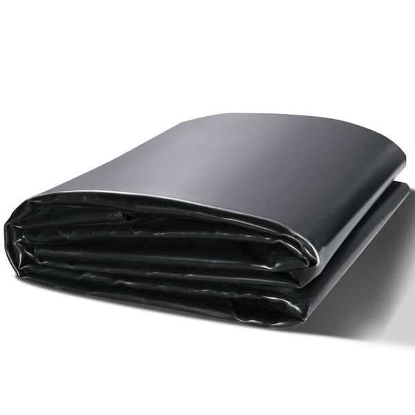 dammfoder, 30 x 35 fot, 45 mil tjocklek, böjlig EPDM, dammskinn, lättskärande för fiskdammar, vattenfall, fontäner