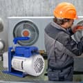 Miniatyrbillede 8 af 9: 4 Cfm 1/4 hk klimaanlæg vakuumpumpe med 3 gallons vakuumkammer til effektiv køling og højeffektivt arbejde.