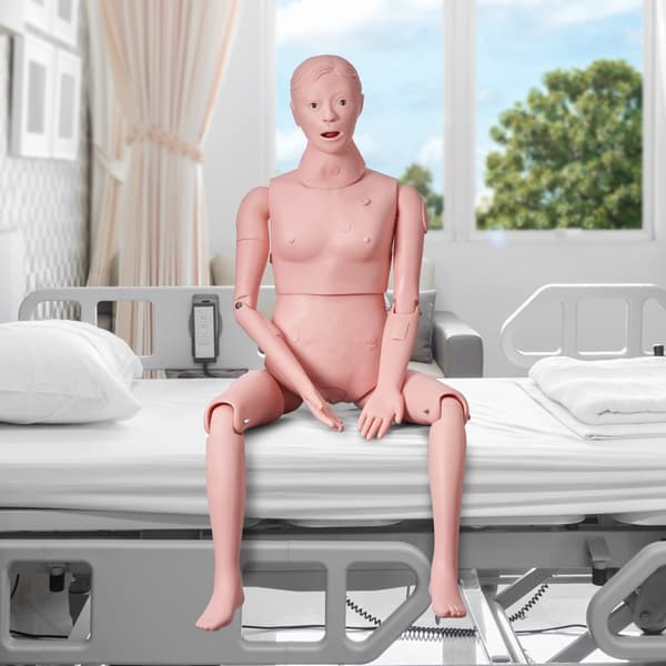 Sygeplejedukke: Demonstration af kvindelig kropsstørrelse. Multifunktionel PVC-anatomisk mannequin til sygeplejeuddannelse og simulation.