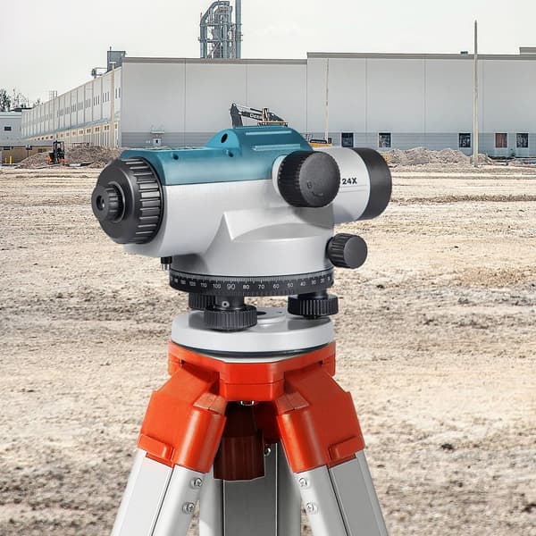 Automatisk optisk nivå, 24X, 40 mm bländare, auto-nivåkit med magnetisk dämpning och lås, IP54 vattentät.