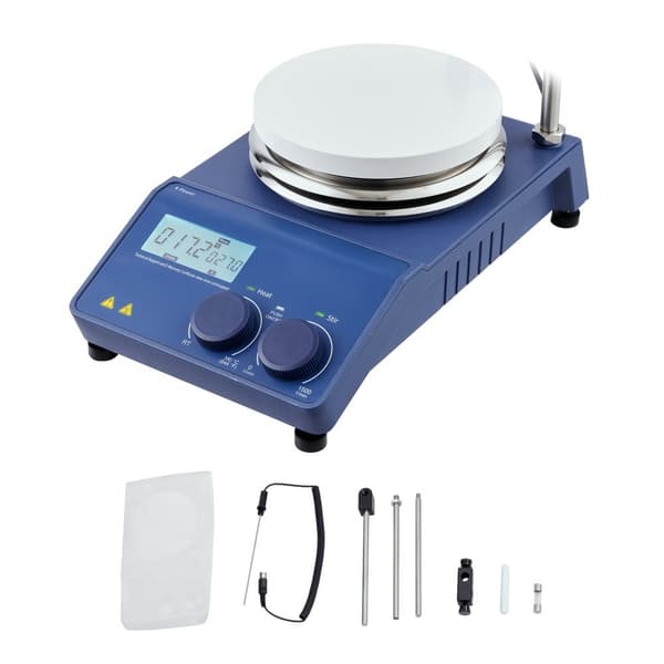 Magnetisk omrörare varmplatta max 340°C/644°F, 1500 RPM, kapacitet 20L
