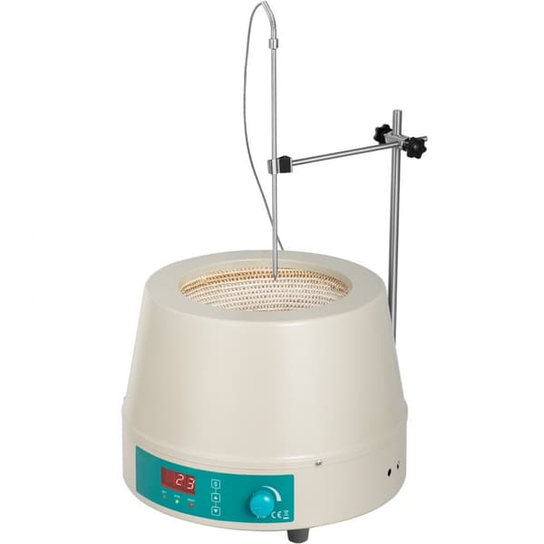 2000ML Magnetisk Omrører med 450W Varmekappe – Effektivt laboratorieudstyr til væskeopvarmning og omrøring.