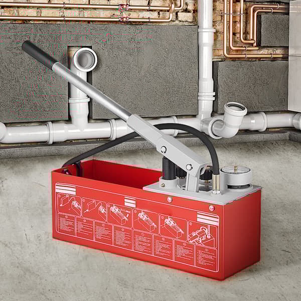 Hydrostaattinen painetestipumppu 60 bar / 860 psi, 3,2 gallonan säiliö, manuaalinen vesisarjan testi R 1/2" liitännällä.
