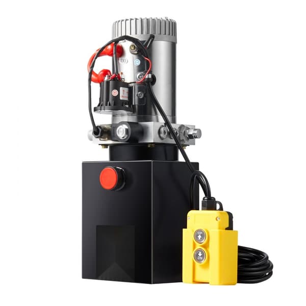 Hydraulikpumpe 8 Quart, Enkelvirkende Dump Trailer Pumpenhed, DC 12V – Effektiv strømtilførsel til trailere.