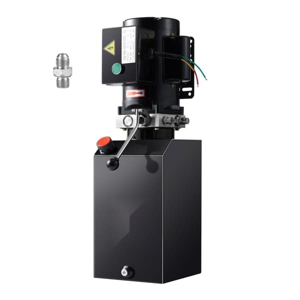 Hydraulikpumpe 15 Quart enkeltvirkende til tippvogn, kraftenhed AC 220V. Effektiv og pålidelig pumpe til dit behov.