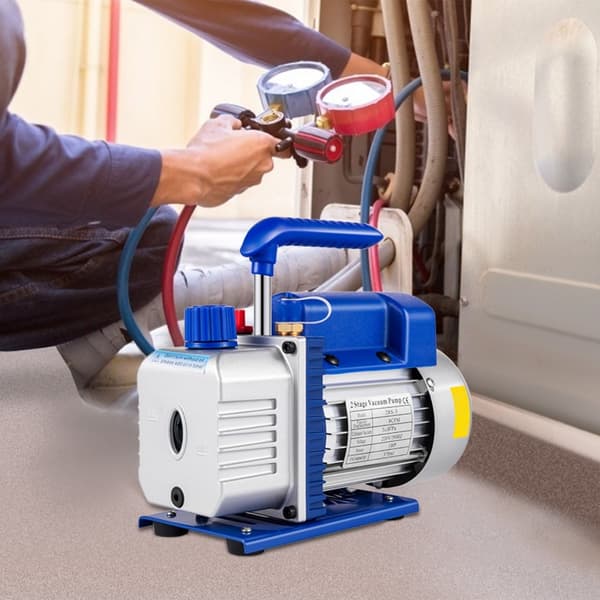 Kaksivaiheinen 9 CFM tyhjiöpumppu 220V, tehokas kylmäaine- ja ilmastointityökalu autojen korjaukseen.