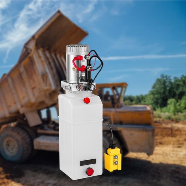 Hydraulisk Power Unit 12V, Hydraulikmotor, Hydraulikpumpe til dumpertrailer, Effektiv hydraulisk kraftpakke.