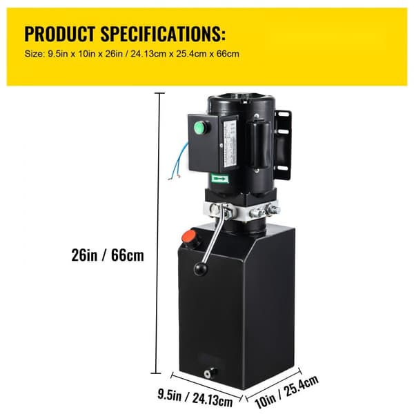 14L hydraulisk billift med 60Hz 1HK pumpe til autoreparation. Ideel til traktorkøretøjer og hydrauliske systemer.