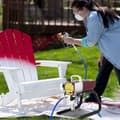 Pikkukuva 8 / 9: Pro Airless seinämaalausruisku 1500W, säädettävä 22Mpa paine, 15M putki maalaamiseen seiniin, kattoihin ja puihin.