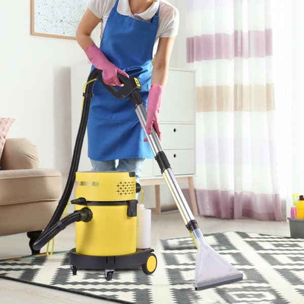 Våd tørstøvsuger, 5,3 gallon 2 Peak HP, 4-i-1 bærbar med blæse-/sprayfunktion, fjernbetjening, HEPA-filtrering og 5 børster til hjem og bil.