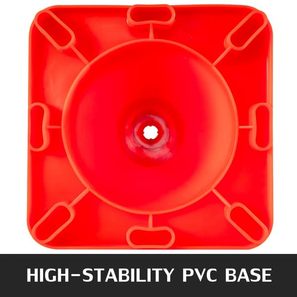 12-Pack 18" liikennekartioita, turvallisia PVC-pohjaisia oransseja heijastavia kartioita kotipysäköintiin.