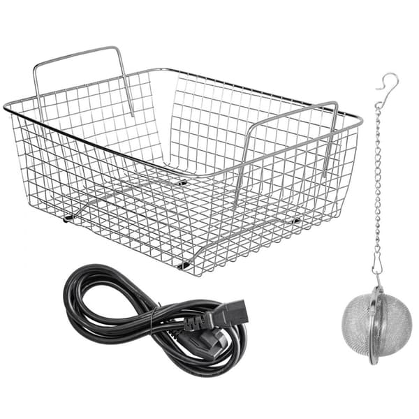 10L ultralydsrenser med varme og timer til rengøring af smykker, brilleringe, tandproteser og musikinstrumenter.