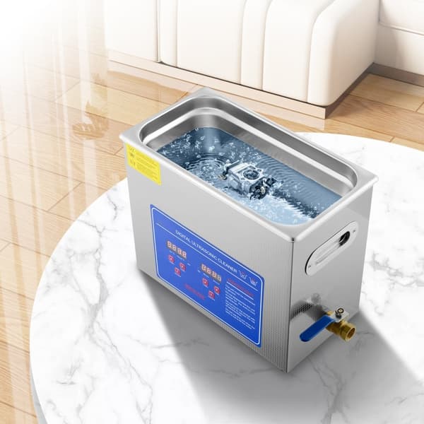 Ultraljudsrengöringsmaskin SM® - 30L 100A med värme, 600W i rostfritt stål för glasögon, smycken, tandproteser m.m.