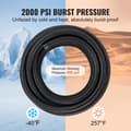 Miniatyrbillede 4 af 9: 8AN brændstofledningssæt, 20 FT slangesæt i nylon/stål til olie/gas/diesel med 12 drejelige adaptere, sort.