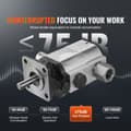 Miniatyrbild 5 av 9: Hydraulisk vedklyvningspump 13GPM, 3000PSI, 1'' inlopp, 1/2'' NPT-utlopp, för vedklyvare och snöplog.