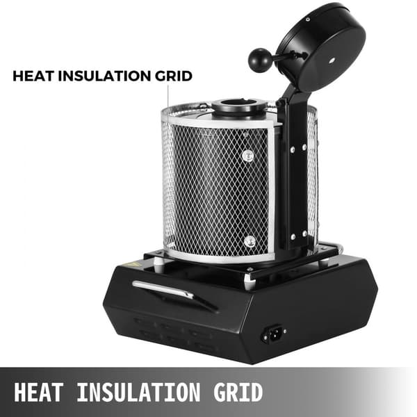 1KG guldsmältugn 1800W digital smältugn 1150℃ för gjutning av ädelmetaller: guld, silver, tenn, aluminium.
