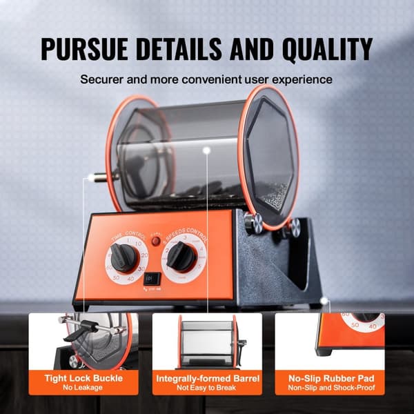 5 kg Roterande tumlare Ytpolerare Smycken Polermaskin Gem DIY