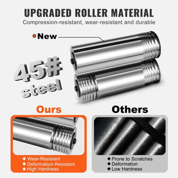 Valsverk 1,77"/45 mm smyckesvals, 2,4 utväxling, 3-i-1 multifunktionell, 0-6 mm press för metallsmycken.