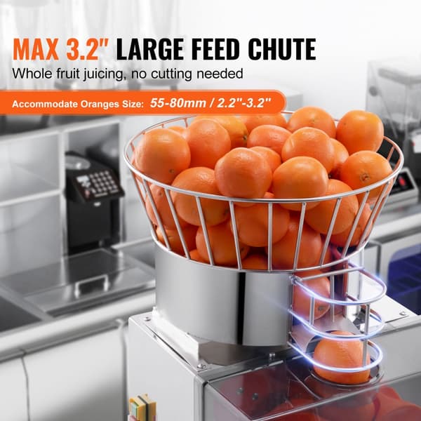 Kommersiell Orange Juicer Maskin 120W Automatisk Juicepress Extraktor