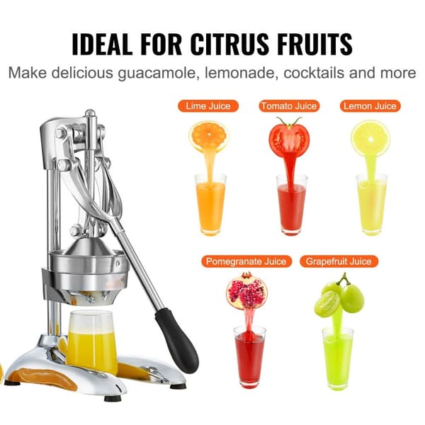 Citrus juicepresse - Håndpresset appelsinjuice, kvalitets citrussaftpresser til citron og granatæble. Let at rengøre frugtpresser.