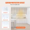 Pikkukuva 3 / 9: Nauhaverho, 75" x 8" x 0,08", kirkas PVC-verho, bulkkirulla, muoviset ovinaulat supermarketteihin ja varastoihin.
