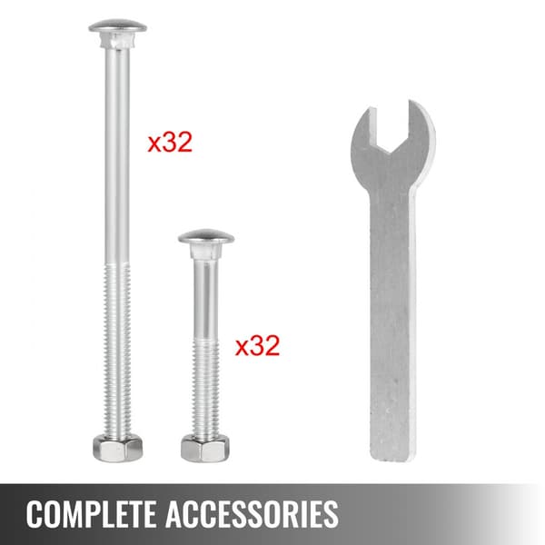 Arbejdbenks hjørnebeslag - 8 stk. Butiksbordbeslag, 48 LBS, retvinklet 4 mm. Galvaniseret stål til forhøjede platforme og arbejdsbænke.
