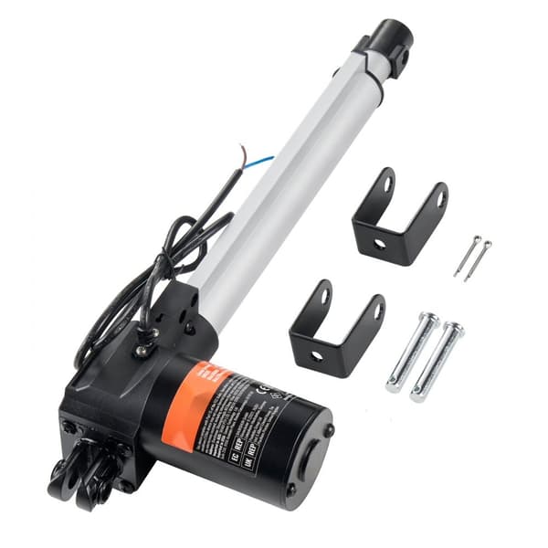 Lineær aktuator 12V 10In, kraftig med 1320lbs/6000N, hastighed 0,19"/s, IP44 beskyttelse for holdbarhed.