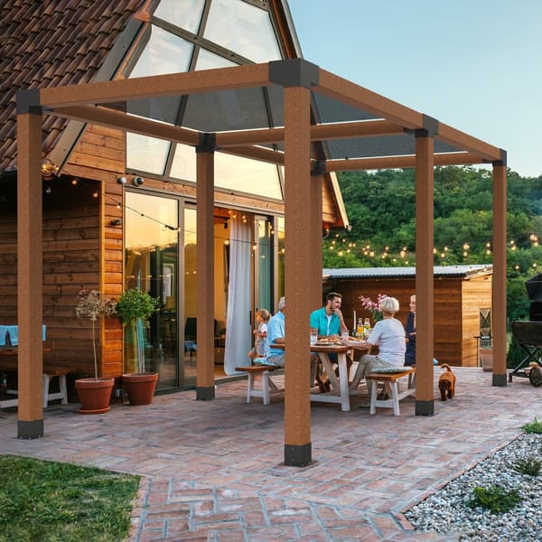 Pergola Kiinnikesarja 152,4 x 152,4 mm, 4 kpl Heavy Duty -kulmakiinnike puupalkkien helppoon asennukseen.