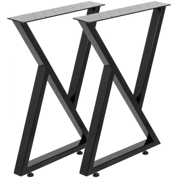 Metalliset ruokapöydän jalat, korkeus 28", leveys 20", 2 kpl, kestävä ja tyylikäs valinta.