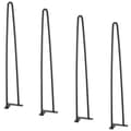 Pikkukuva 9 / 9: 711,2 mm metalliset pöytäjalat, raskaat ja tukevat, kumisilla suojilla, 4 kpl, 226,8 kg kantavuus.