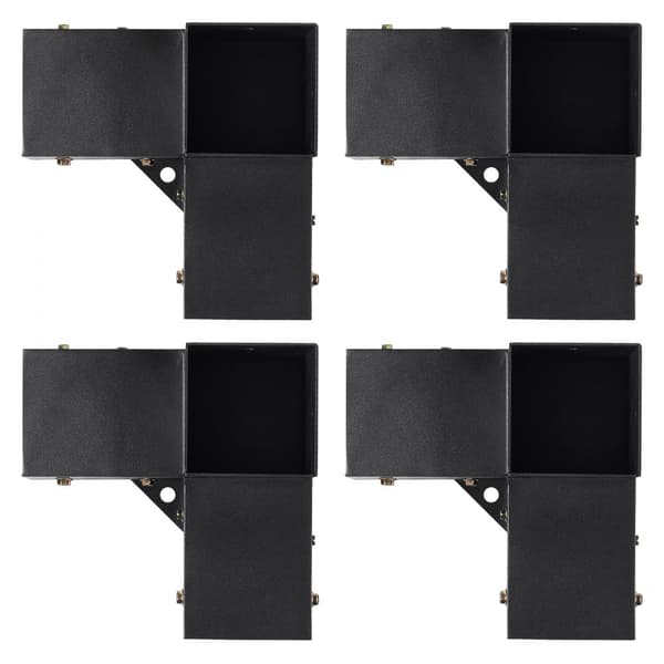 Pergola kannatinsarja 101x101mm, 4 kpl Heavy Duty kulmakiinnike, helppo asentaa puupalkkeihin ulkotiloissa.