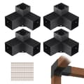 Pikkukuva 1 / 9: Pergola kannatinsarja 101x101mm, 4 kpl Heavy Duty kulmakiinnike, helppo asentaa puupalkkeihin ulkotiloissa.