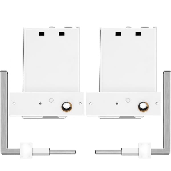 Murphy vægmonteringsfjedre - Robust mekanisme til DIY Queen og Twin seng (vandret). Komplet hardwarekit, hvid.