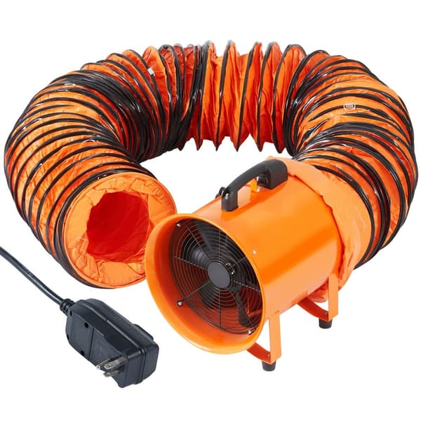 Teollinen 900 W kannettava tuuletin, 5175 CFM, tehokas pölyn ja savun poistoon kotiin tai työpaikalle.