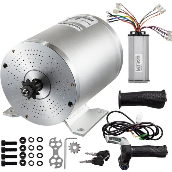 2000W 48V borstlös DC-motorsats med 42A, 4300RPM elektrisk motor för golfbilar och mobilitetsvagnar.