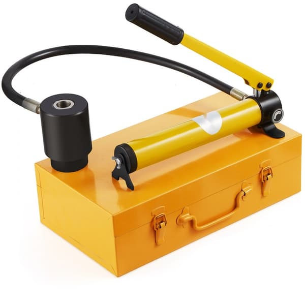 15 tons hydraulisk knockout stansesæt 1/2"-4" med 10 matriceværktøjer til hulbearbejdning.