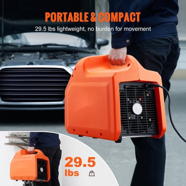 Bærbar 3/4 HP kølemiddelgenvindingsmaskine - Effektiv AC-genvinding med højtryksbeskyttelse, 220-240V, til HVAC og bilklima.