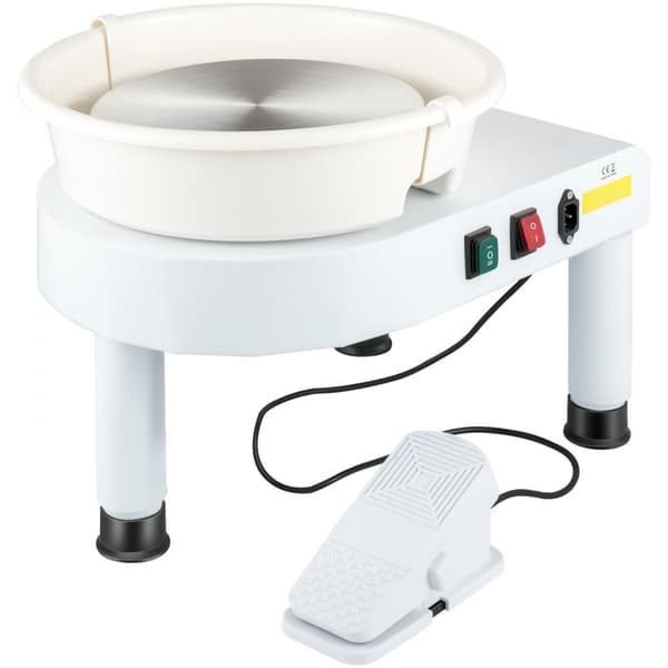 Keramikhjul, 14-tums keramisk maskin, 0-300 rpm, justerbara lyftben, avtagbar bassäng, skulpturverktyg DIY 220V