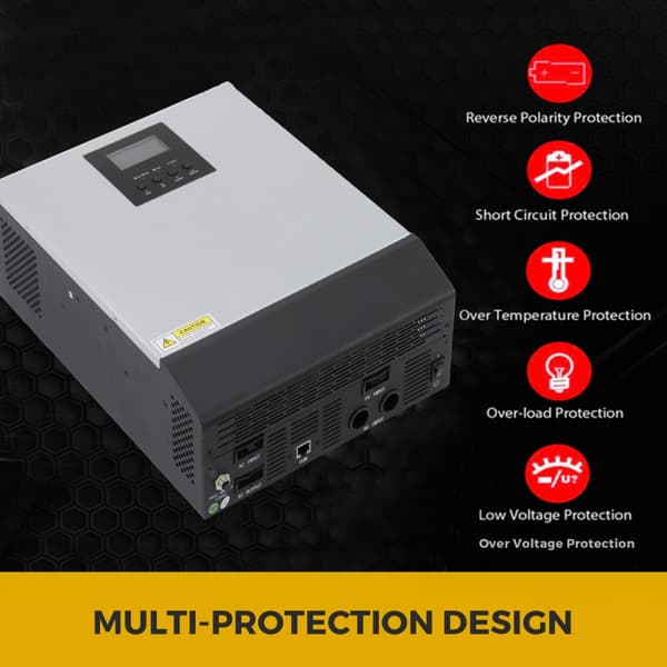2400W 24V matalataajuinen puhdas sinimuoto MPPT Off-Grid Power Inverter 230V AC aurinkoinvertteri