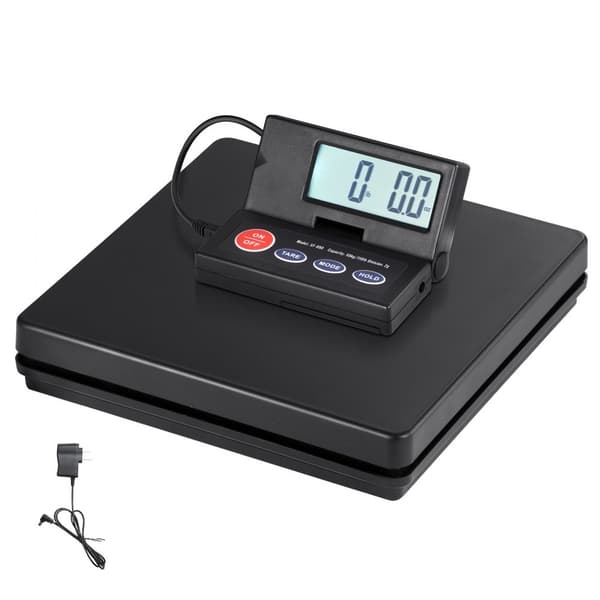 Forsendelsesvægt Digital postvægt 110 lbs x 0,07 oz. AC/DC Paket LCD-display.