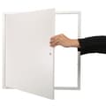 Miniatyrbild 9 av 9: Åtkomstpanel för gips och tak, 24x24 tum, förstärkt dörr, stålvägghålskåpa, lättinstallerad, avtagbar panel för kablar, silver.