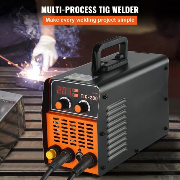 TIG-200C, 200 A TIG/MMA ARC 2-in-1 hitsauslaite teräksen, titaanin ja kuparin hitsaukseen.