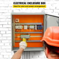 Miniatyrbild 2 av 9: Elektrisk kapsling, 24'' x 24'' x 12'', UL-certifierad NEMA 4, IP65 vattentät och dammtät, kallvalsat kolstål.
