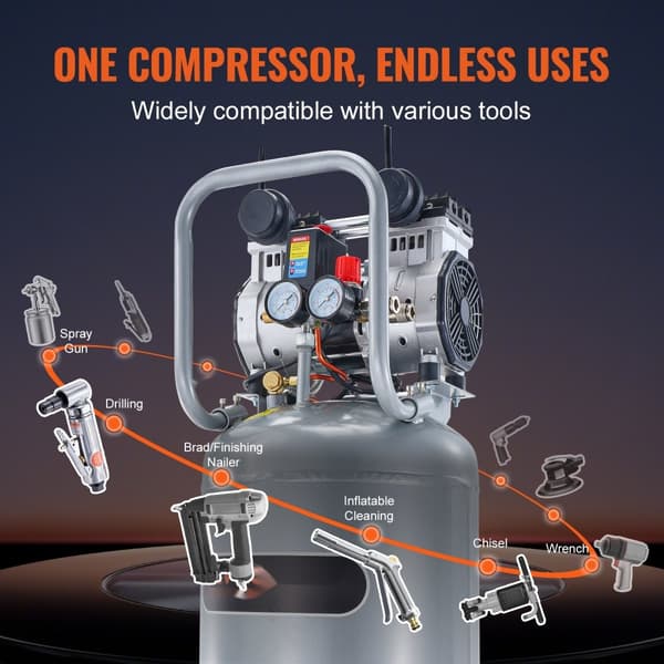 13 gallon luftkompressor 2HK 4 SCFM@90PSI Oljefri kompressor 116PSI