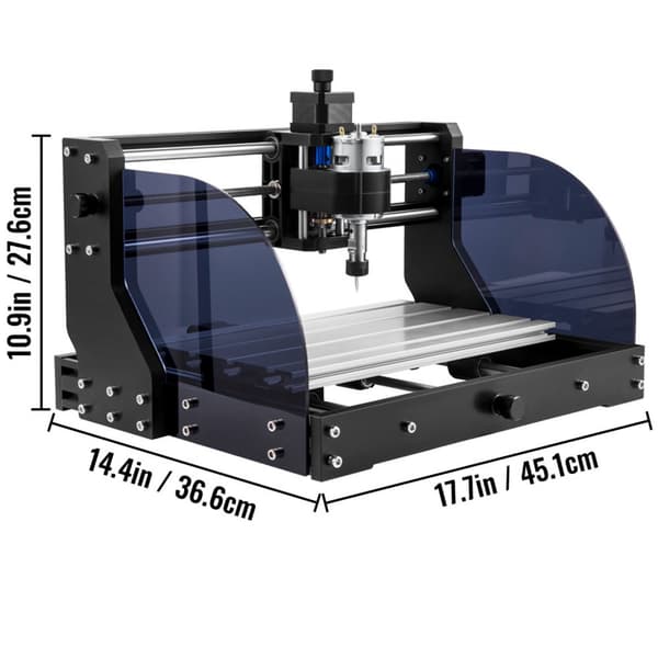 Graveringsmaskine 300x180x45 mm CNC router 3018 Pro 15W laser, GRBL kontrol, 3-akset, offline-controller til plast, akryl, træ og PVC.