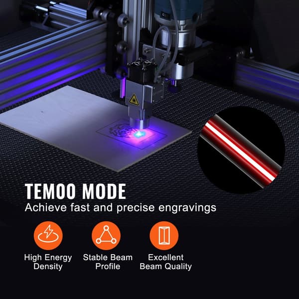 Laserrør 50W CO2, 850 mm langt, 50 mm i diameter til lasermaskine. Effektiv og præcis skæring!