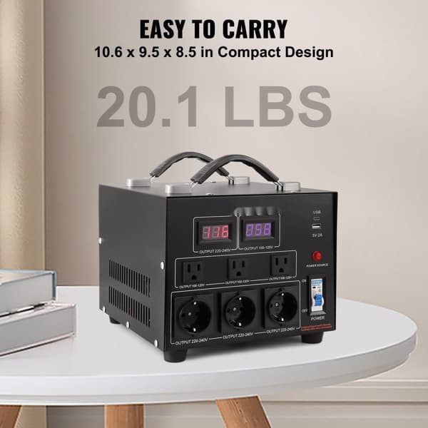 3000W Spänningsomvandlare Transformator Steg Upp/Ned 220V-110V / 110V-220V CE Godkänd