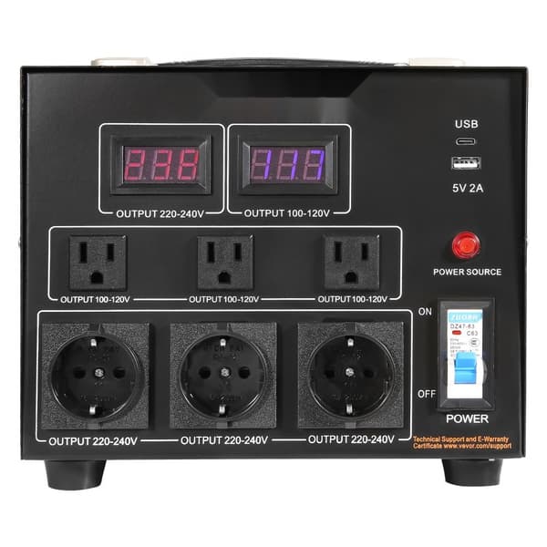3000W Spänningsomvandlare Transformator Steg Upp/Ned 220V-110V / 110V-220V CE Godkänd
