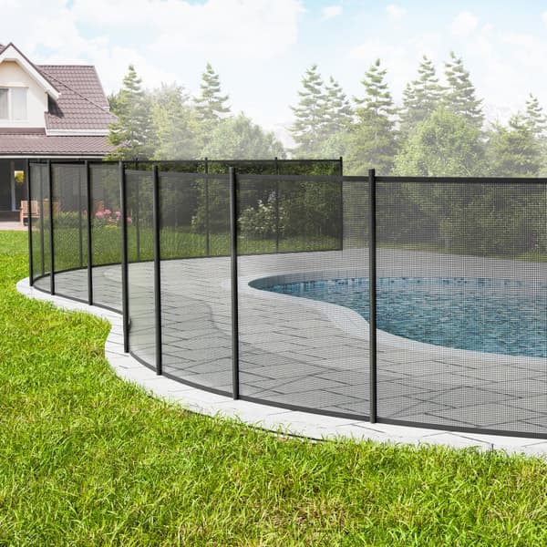 Allasaidat 4 x 72 FT maanalaisille uima-altaisiin, irrotettava turva-aita lapsille, helppo asennus, 340 g PVC-verkko.